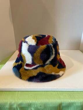 Multicolored Fashion Bucket Type Hat.  Men or women.  Like New.